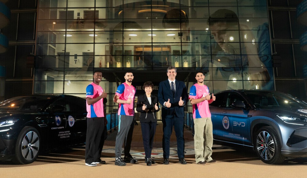 BYD BECOMES AN OFFICIAL PARTNER OF MANCHESTER CITY FOOTBALL CLUB