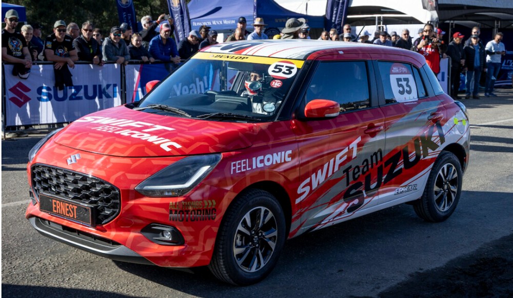 Hill Yeah! Suzuki is back in action at the Simola Hillclimb