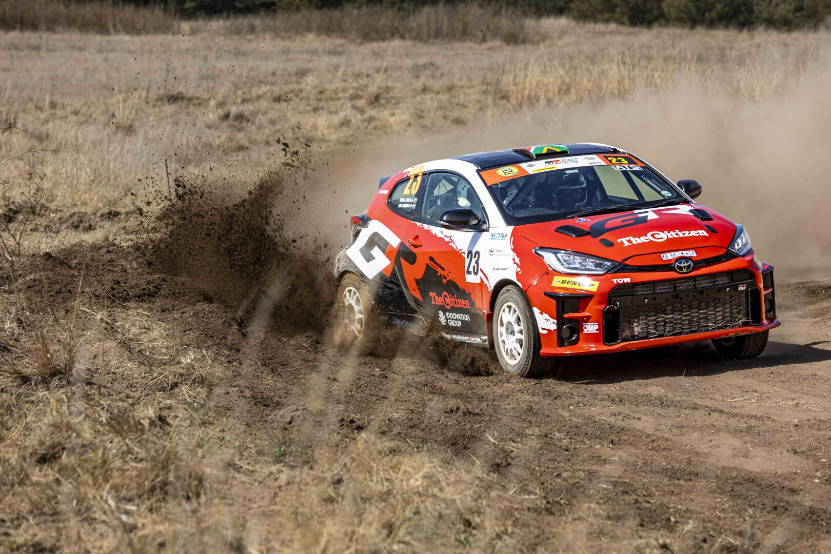 The Jones/Naidoo Toyota Yaris ready for the Longmore Forest