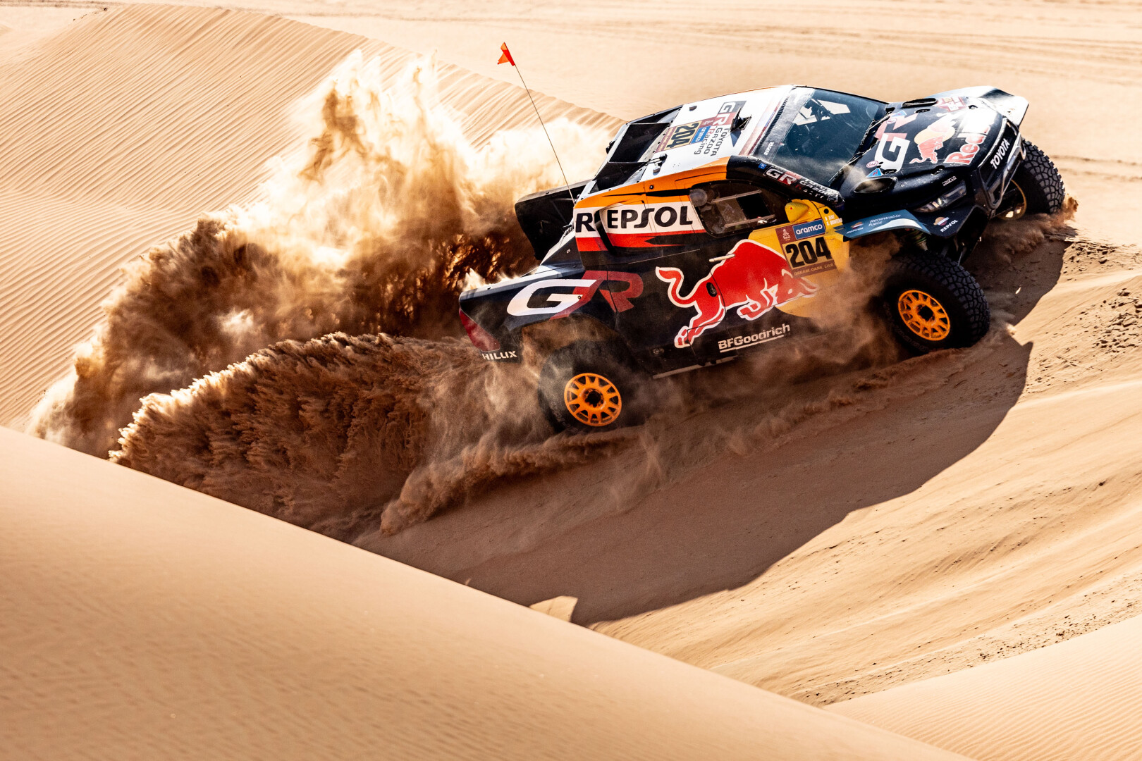 Toyota at last year's Dakar