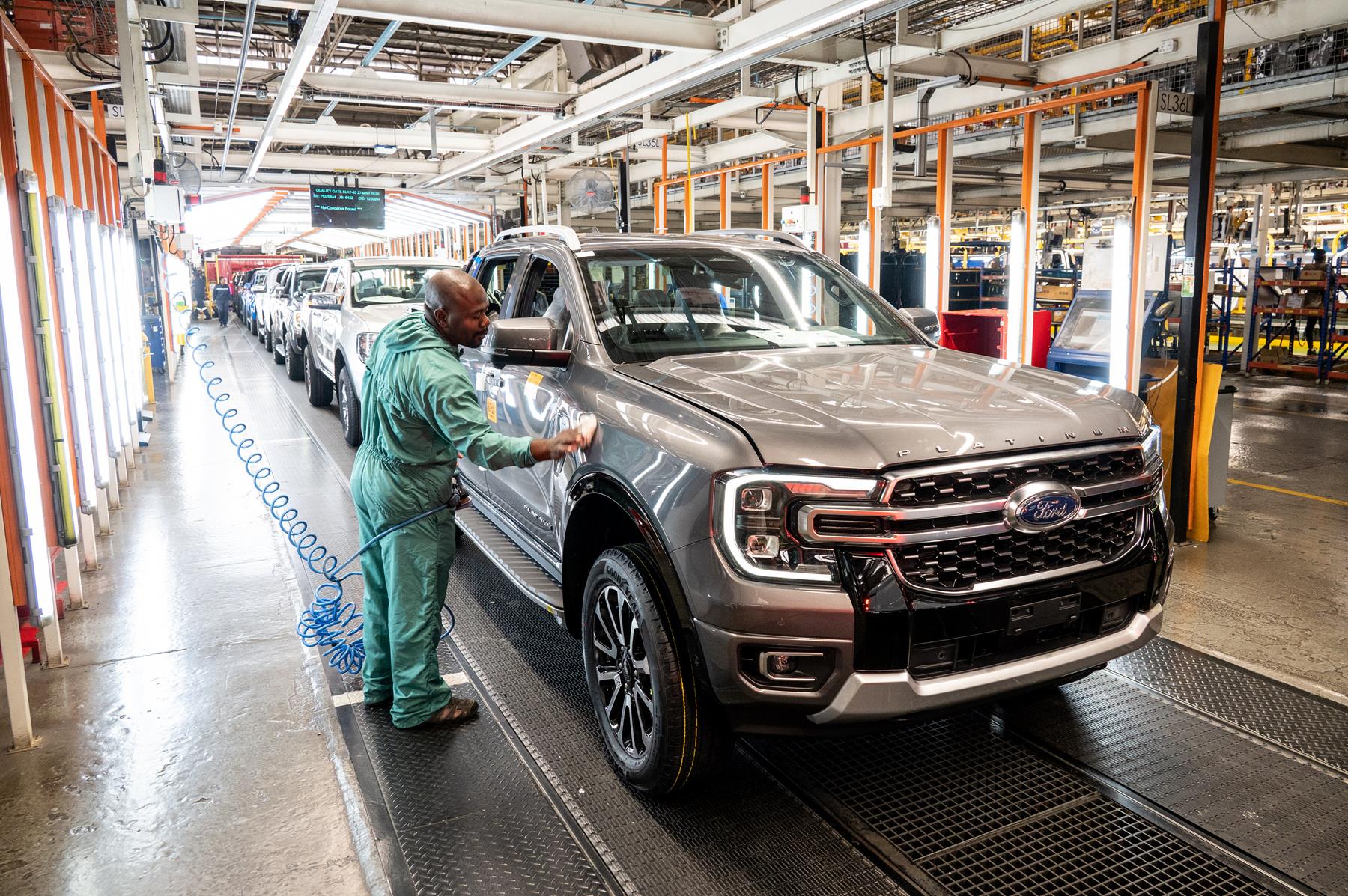 Ford Ranger inspection in Silverton factory