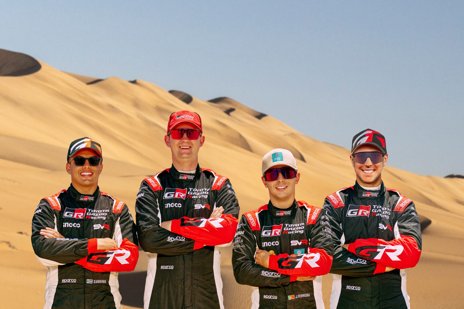 Toyota vrews ready to tackle the desert