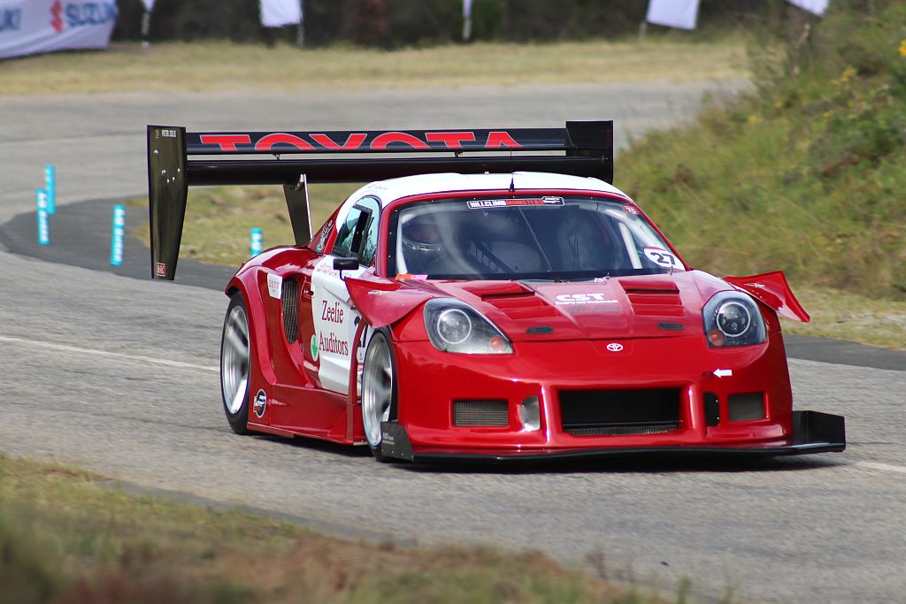 Pieter Zeelie won the Saloon Car class at the Simla Hillclimb